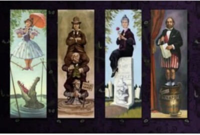 6 x18  ea Haunted Mansion Stretching Room Disney Park posters frame not included