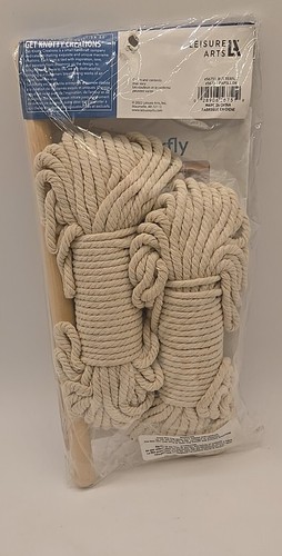 Leisure Arts Macrame Wall Art Project Kit “Butterfly Papillon” - Picture 3 of 6