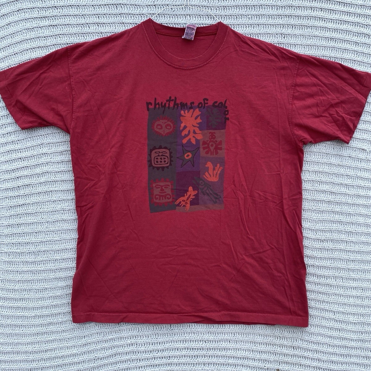 ☆オーダー専用ページ☆ VINTAGE Gap Rhythms of Color Shirt Adult Medium Single Stitch Tee