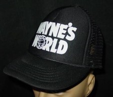 Vintage WAYNE'S WORLD Snapback Baseball HAT Trucker Cap - Movie Promo 90s Cobra