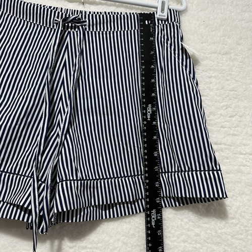 ISAAC MIZRAHI WOMEN’S PAJAMAS PJ SLEEPWEAR SET SHORT BLUE WHITE STRIPE SZ M NWT - Picture 12 of 14