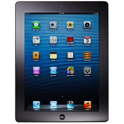 Rough sleep hver gang Modregning Apple iPad 4th Gen. 16GB, Wi-Fi + Cellular (Unlocked), A1459, 9.7in - Black  for sale online | eBay