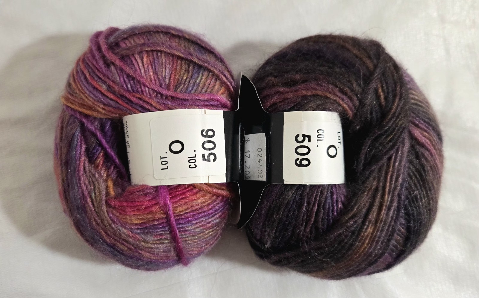 RARE VINTAGE Diakeito Diasilkombrer Yarn Lot Of 2 506 509 Wool Silk Mohair Japan