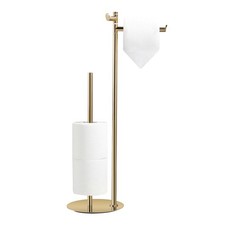 Holder Stand, SUS304 Stainless Steel Gold, Weighted Base, Holds 5 Jumbo Rolls...