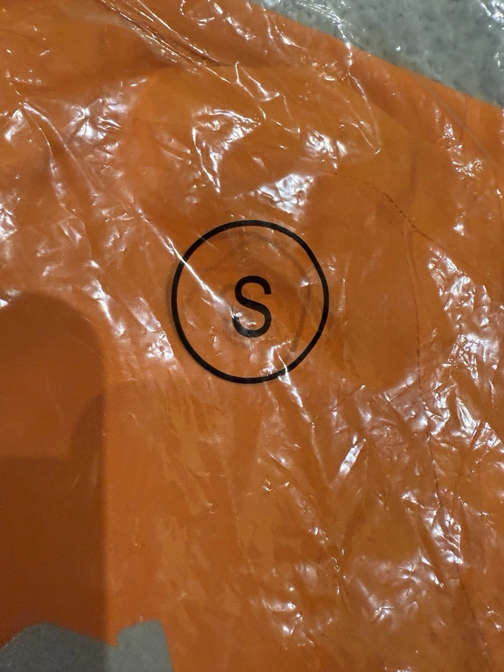 Just Eat Waterproof Delivery Jacket Summer SS/22 DTK UCL Small Orange - Image 3 of 4