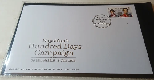 GB Isle of Man 2015 Napoleon's Hundred Days Campaign FDC