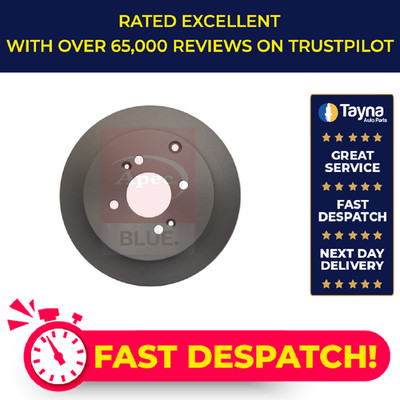 2x Brake Discs Pair Solid fits HYUNDAI i20 PB 1.6 Rear 08 to 12 G4FC 262mm Set