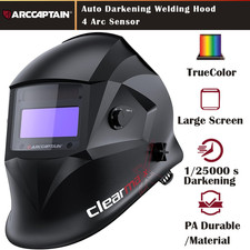 2026 ARCCAPTAIN Auto Darkening Welding Helmet 1/1/1/1 Optical Clarity Large View