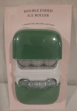 NEW DOUBLE ENDED FACIAL ICE ROLLER MASSAGER V-SHAPE FOR CHIN, EYES AND NOSE