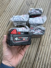 Milwaukee M18B4 18V 4.0Ah Lithium-Ion Battery with Charge Indicator Genuine New