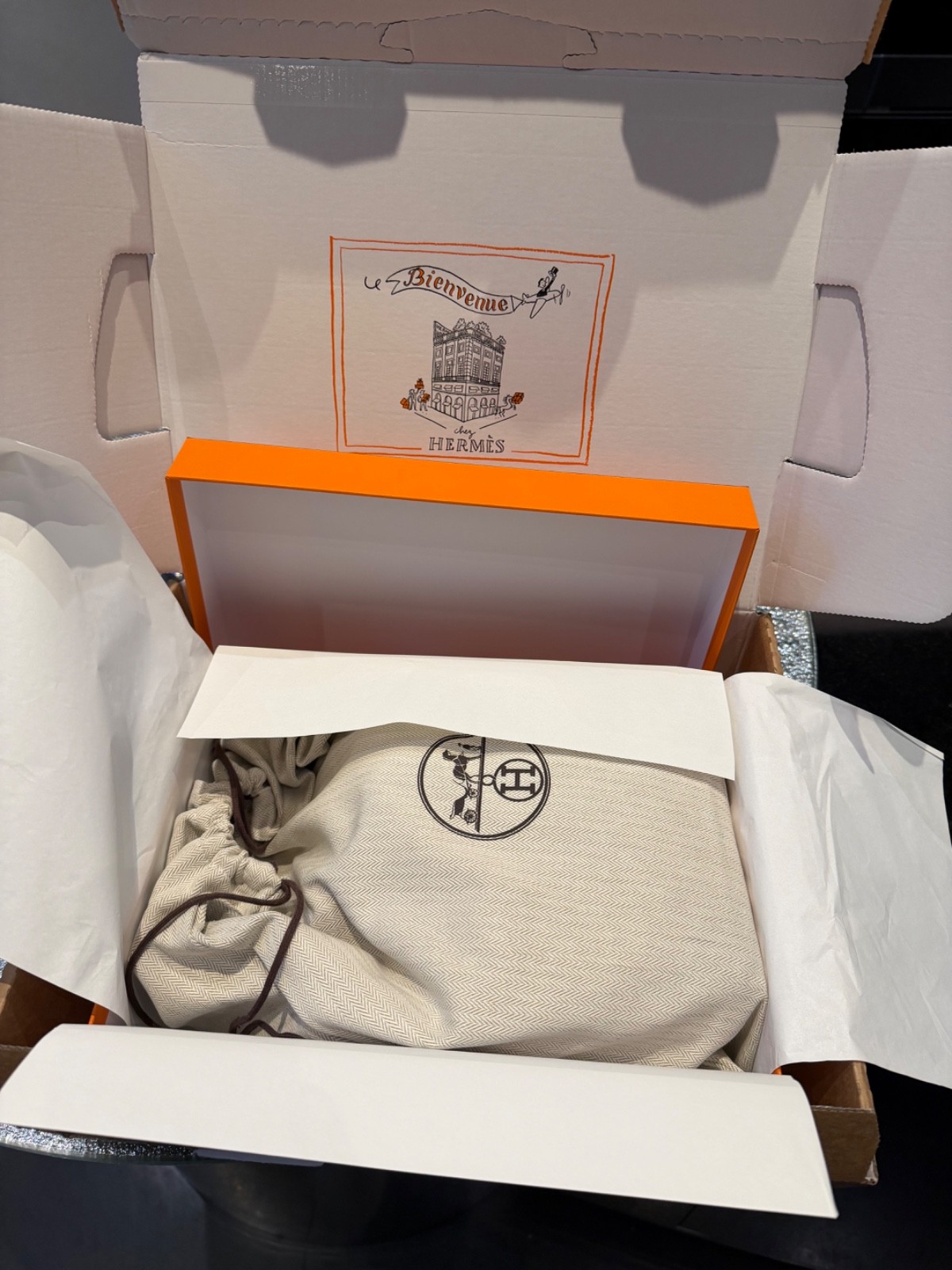 Hermès Della Cavalleria Mini II Noir Epsom Gold Hardware BNIB Full Set Receipt image 7
