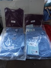 Unisex assorted Drawstring Scrubs Set New Size small 3 sets  medical maid