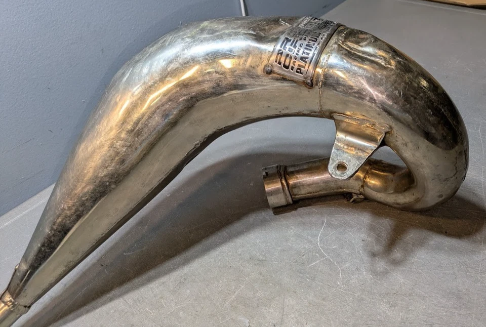 Tubo de cabezal silenciador de escape Honda CR125R Pro Circuit 1990 1991 Foto 2 de 4