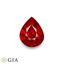 GIA & GRS Certified MOZAMBIQUE Ruby 2.02 Ct. Natural Unheated PIGEON'S BLOOD RED