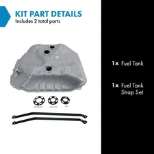TRQ Fuel Tank & Strap Kit For 1999-2000 Honda Civic