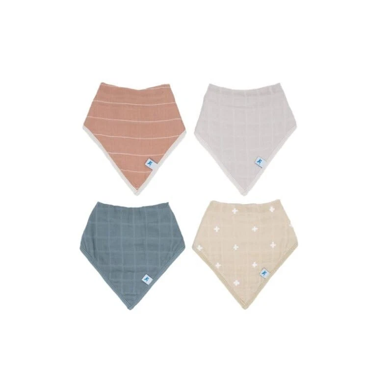 Little Unicorn Baby Bandana Bib 4 pack | Absorbent, Extra Soft Cotton for