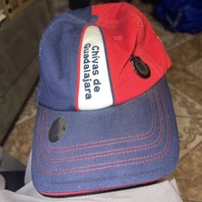 Rhinox Chivas De Guadalajara Hat Cap Strap Back FMF Official Soccer Football Pin