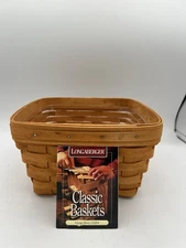 Longaberger 1998 Large Berry Basket W/Protector (cracked)