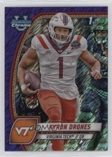 2024 Bowman U Chrome Purple Shimmer Refractor Kyron Drones #119 3hd
