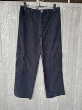 Gymboree Boys 10 Navy Corduroy Cargo Pants 100 Cotton Adjustable Waist