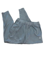 Layer 8 Men’s Grey Joggers Size M Quick Dry Zip Ankle 3 Pocket Drawstring