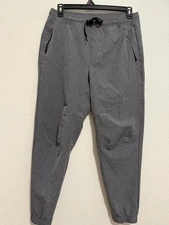 American Eagle Grey Jogger Pants Men Size M Elastic Waist (B600)