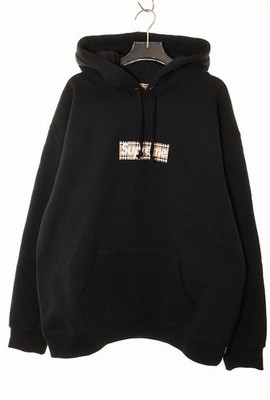 Supreme Burberry 22Ss Box Logo Hooded Sweatshirt Black L | eBay