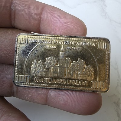 Atlantis Mint BENJAMIN FRANKLIN .999 FINE IRON Wafer Bar 1 Troy