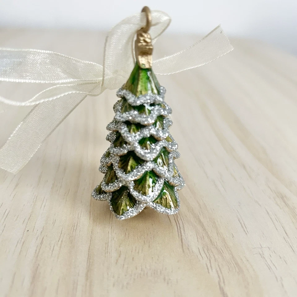 Monsoon Christmas Tree Enamel Christmas Ornament Tree Decoration - Image 4 of 4