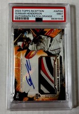 /10- 2023 Topps Inception - Auto Rc RPA Patch Gunnar Henderson PSA 9
