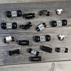 Vintage Lot (17) 1980's Lego Tires Wheels Gray Black White — photo 1