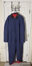 Blizzard Pruf by Walls Insulated Coveralls 3XL Regular Navy Red Lined Workwear