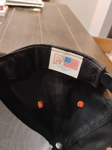 Vintage Ditch Witch Mens Snapback Trucker Hat Orange Black Made In USA - Picture 7 of 7