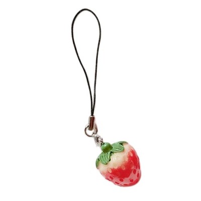 Small Artificial Fruit Key Pendant Wallets Bags Keyrings Charming Gift for kids