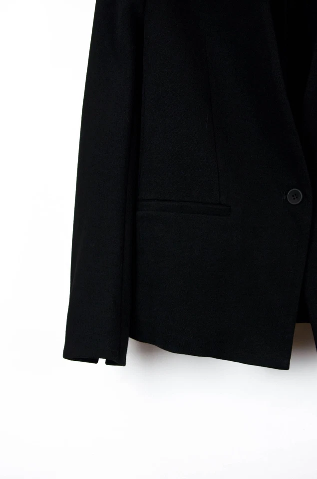 Blazer negro a medida Helmut Lang - Chaqueta minimalista esculpida - Talla S - Imagen 2 de 4