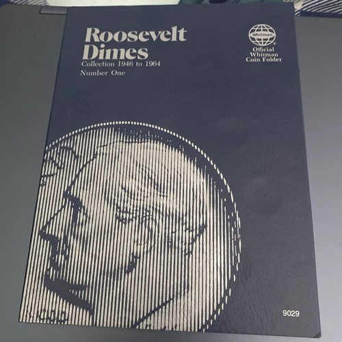 Roosevelt Silver Dime Starter Album 1946-1964 Includes 10 Coins.