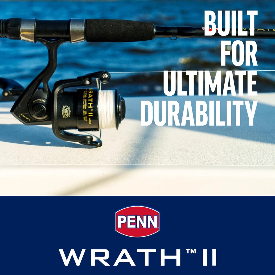 Penn Wrath Ii 7 Medium Light 2Pc Fishing Rod And Reel Combo For Freshwater Sa... - Image 2 of 4