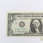 Series 1974 $1 Fold Over Miscut 3rd Printing Error Note US Currency NR #C921-1 — photo 3