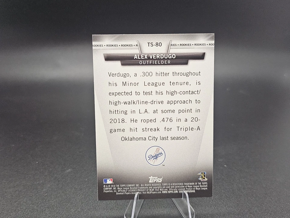 Alex Verdugo 2018 Topps Salute RC #TS-80.  Los Angeles Dodgers Red Sox Rookie RC - Image 3 of 3