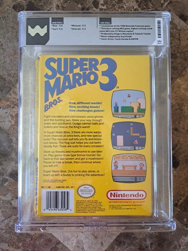 WATA Not CGC Graded Super Mario Bros. Brothers 3 9.2 Left Bros. Free Fast Ship - Bild 2 von 9