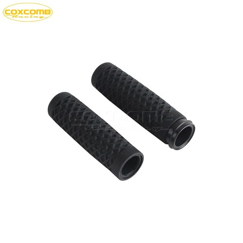 Pair Rubber Hand Grips Cover For 25MM/27MM For Touring Street Glide FLHX '08-23 - Picture 3 of 14