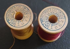 BELDING, CORTICELLI SIZE A TREAD SPOOL LOT. MERCERIZED COTTON, SHADES 1670/1062