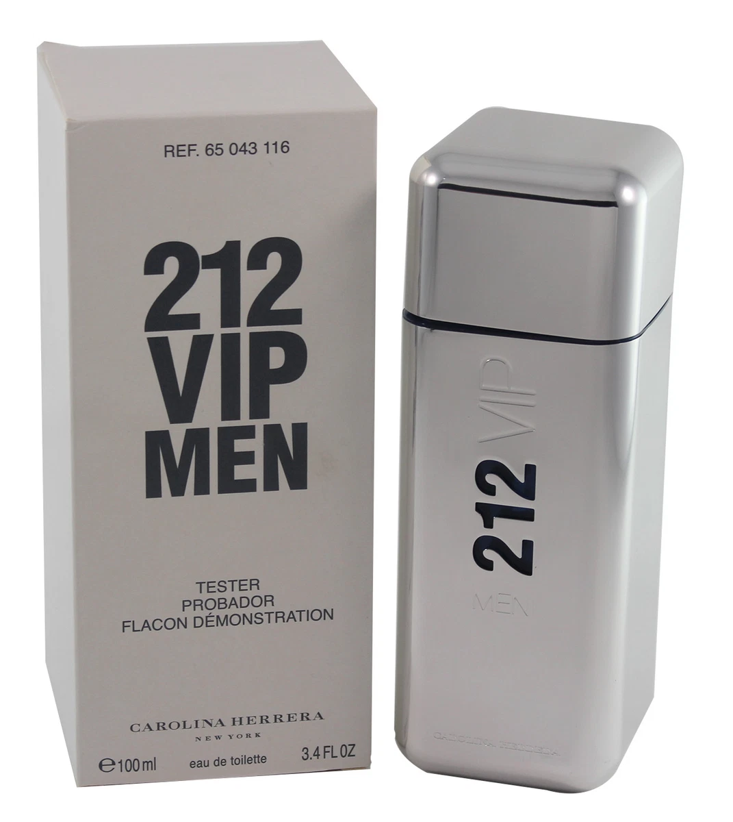 212 Vip Men By Carolina Herrera Tester 3.4 oz/100 ml Edt Spary New In  Tester | eBay