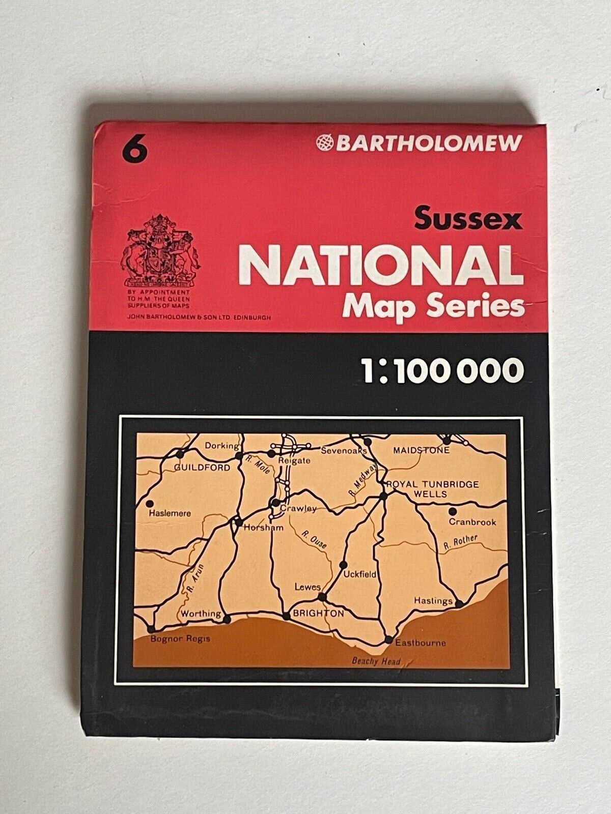 Bartholomew, National 1:100 000 Map, Sussex, No 6