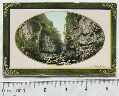 Vintage Postkarte Lovers Leap, Buxton
