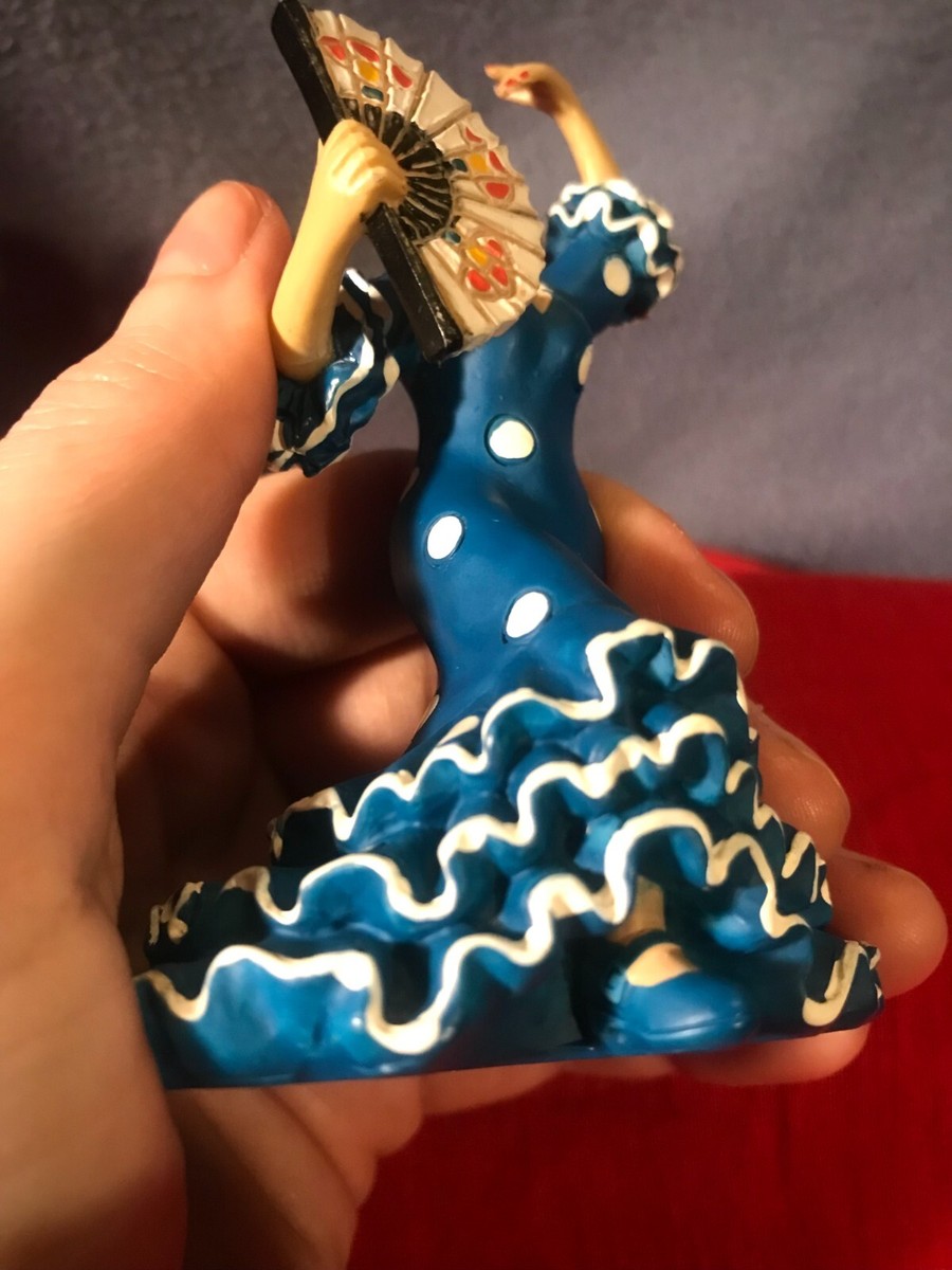SPANISH FLAMENCO DANCER FIGURINE Collectable OLE MOSAIC Miniature