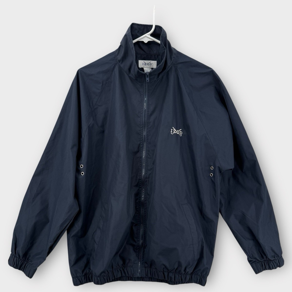 Vintage Izod Golf Jacket Windbreaker Small Nylon Lightweight 