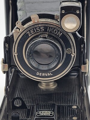 Zeiss Ikon Ikonta Dervalフォールディング（蛇腹）カメラ Vintage Photographic Zeiss Ikon Derval Ikomat Camera with Leather