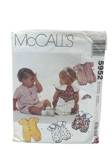 UNCUT FF Sewing Pattern McCalls Babies Toddler Rompers Dress Outfits Lot of 4 - Picture 6 of 9