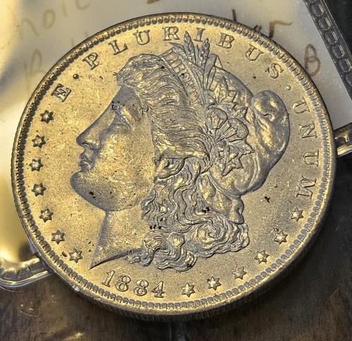 1884-O Morgan Toned B.U. Silver Dollar Rainbow Natural Toning UNALTERED PHOTOS - Picture 5 of 9